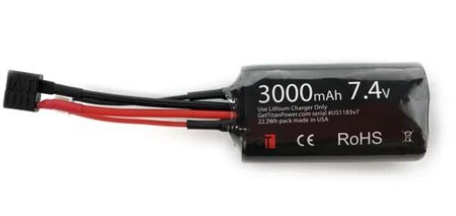 Li-Ion Battery TITAN 7.4V 3000mAh, 30C - Monoblock (PEQ Brick)