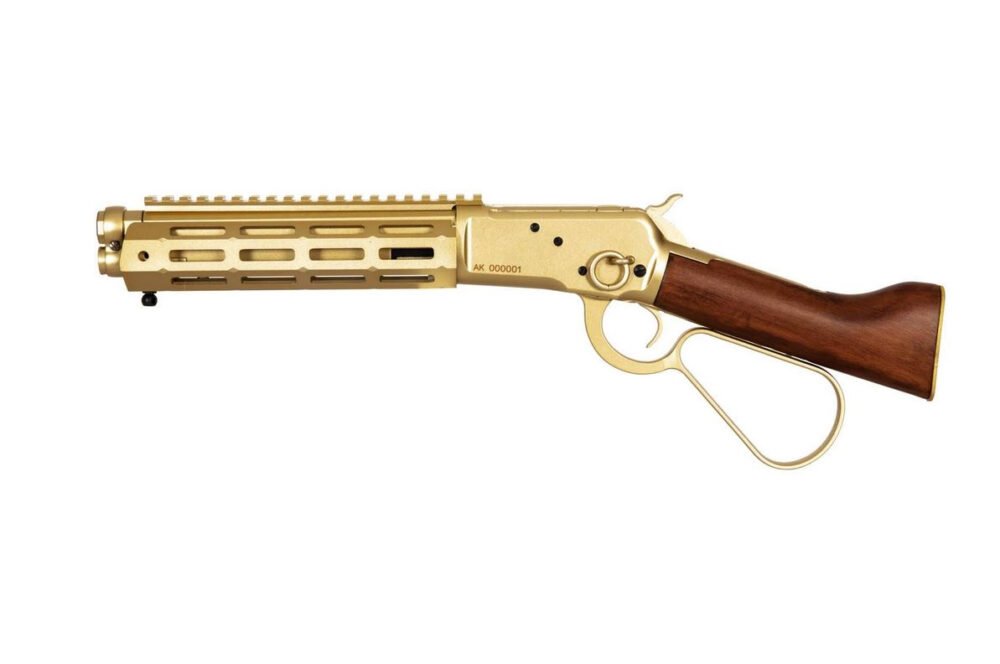A a K Winchester M1873R GNB - Gold/Real Wood