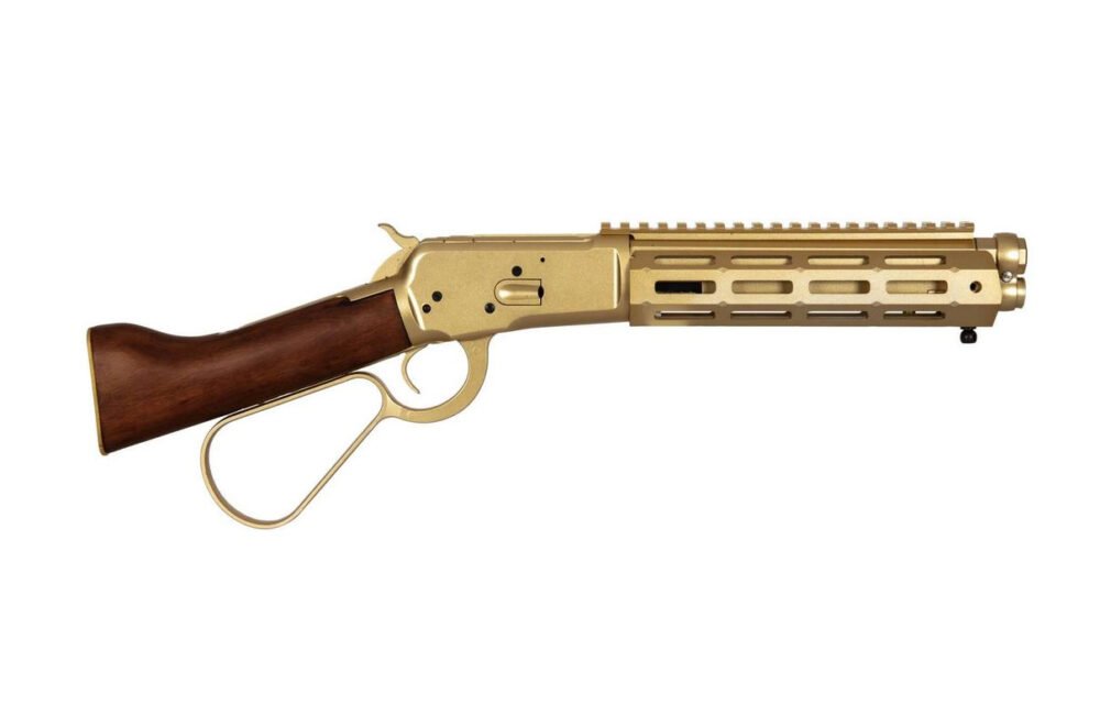 A a K Winchester M1873R GNB - Gold/Real Wood