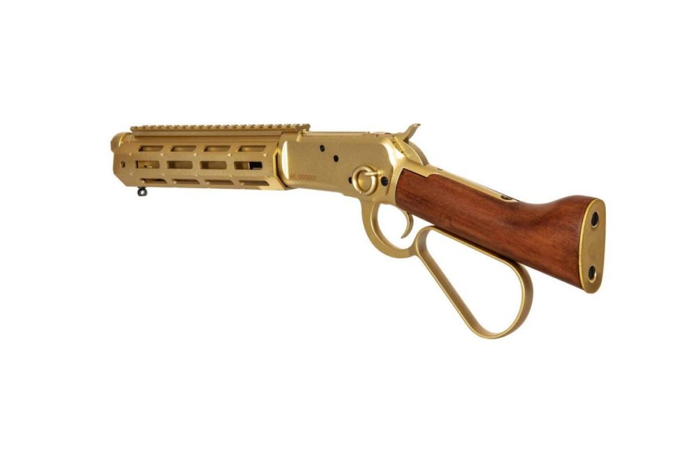A a K Winchester M1873R GNB - Gold/Real Wood