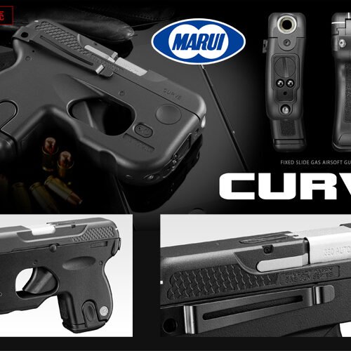 TM GNB Gas pistol Marui Curve, fixed slide - Black