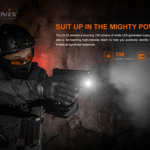 FENIX GL22 TACTICAL LIGHT WITH RED LASER SIGHT