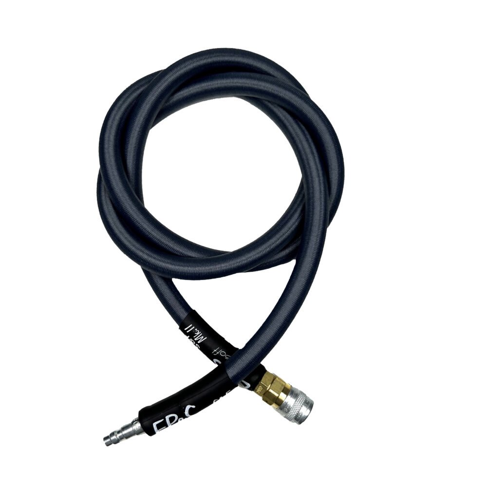 EPeS HPA S a F Braided Hose, 100cm, QD Foster - Grey