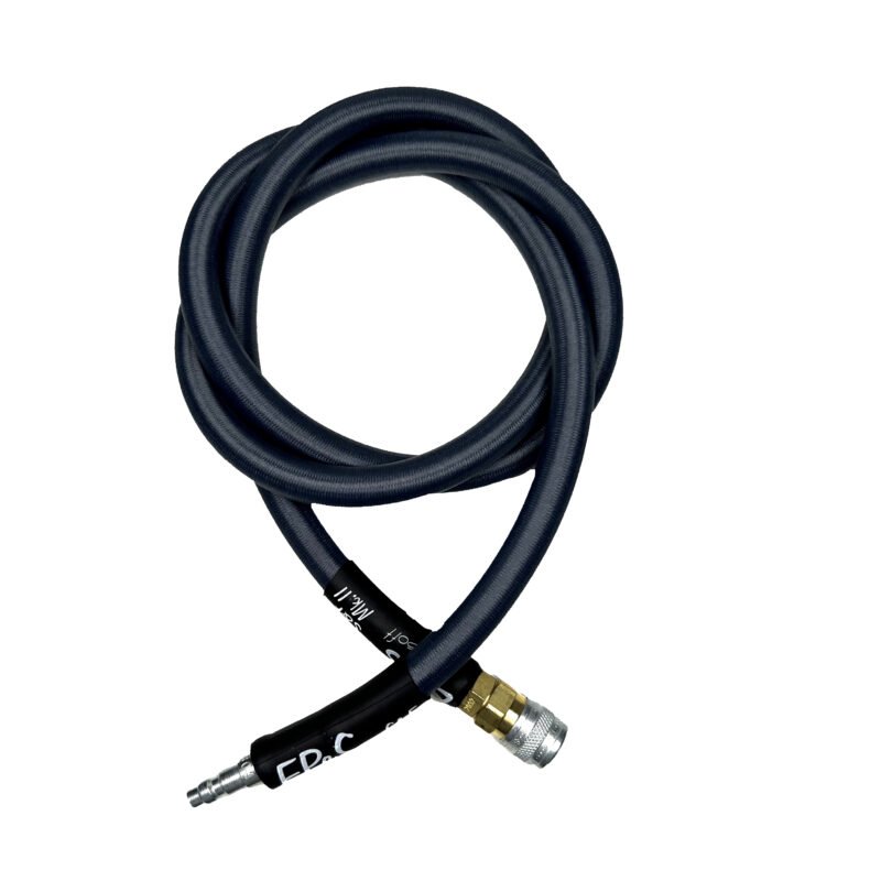 EPeS HPA S a F Braided Hose, 115cm, QD Foster - Grey