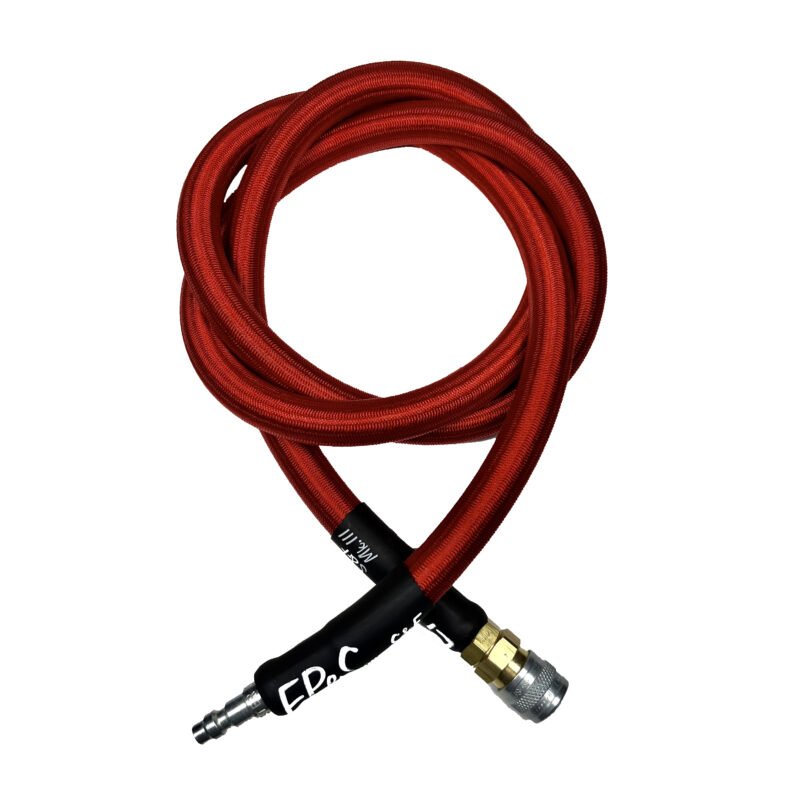 EPeS HPA S a F Braided Hose, 80cm, QD Foster - Red