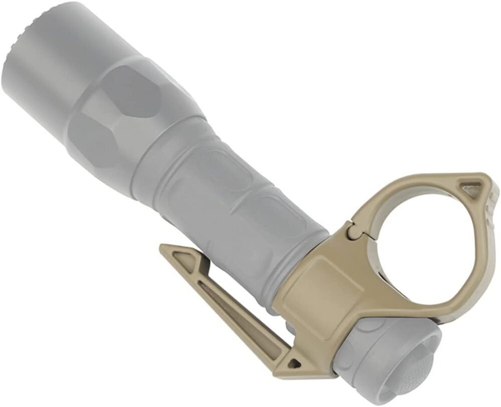 Tactical Flashlight ring 22mm - BLACK