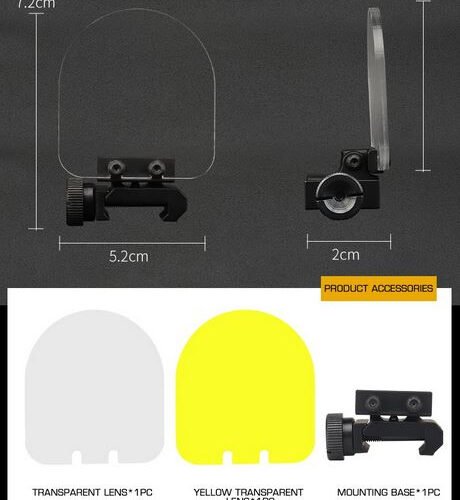 Flip-up QD Scope Lens / Sight Shield Protector - TAN