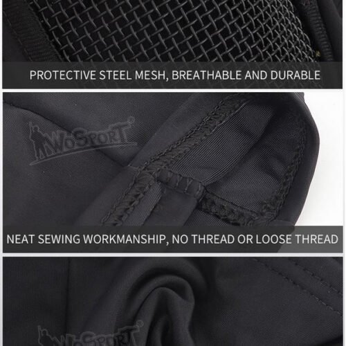 Shadow Balaclava with Steel Half Fighter Face Mask - MC