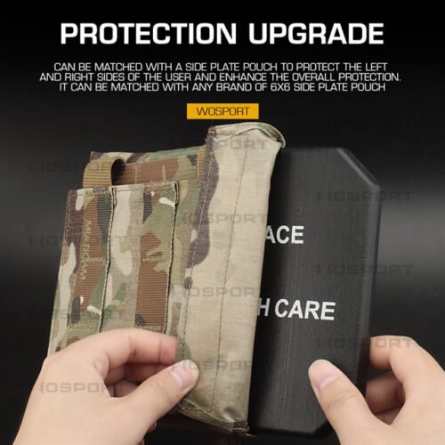 40623 Tactical Side Pads 6x6'' Dummy - plastic (2PCS) - Black