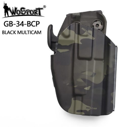WST Universal Belt Holster GB34 for Compact Pistols, Right Hand - MC Black