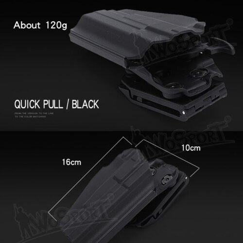 WST Universal Belt Holster GB34 for Compact Pistols, Right Hand - Green