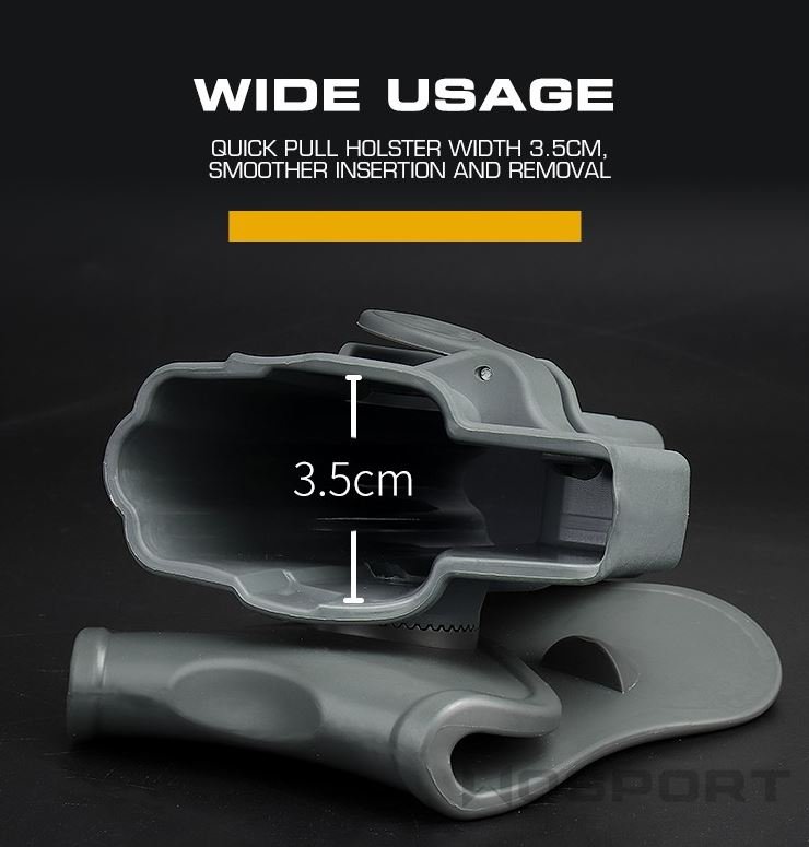 WST Belt Holster for G-Series, Right Hand - Black