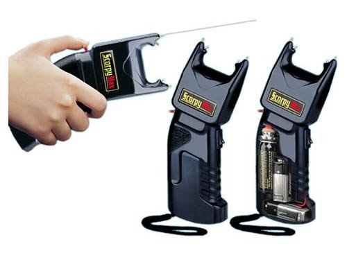 ESP SCORPY MAX Stun Gun with Pepper Spray - Black