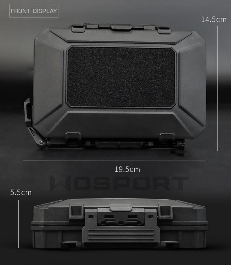 Waterproof Molle tactical gear case - Black