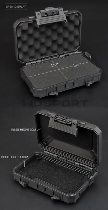 Waterproof Molle tactical gear case - Black