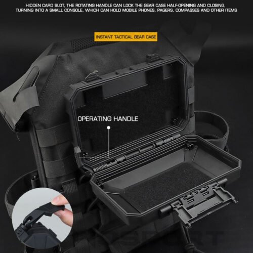 Waterproof Molle tactical gear case - Black