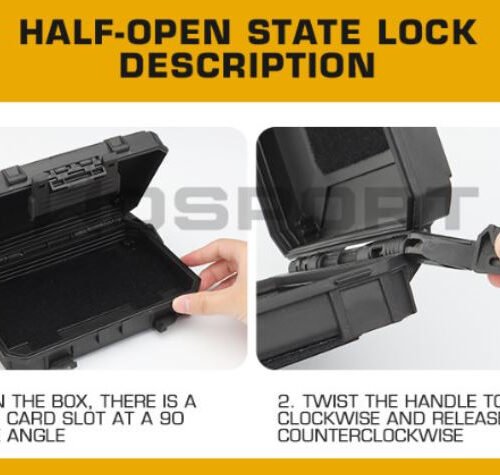 Waterproof Molle tactical gear case - Black