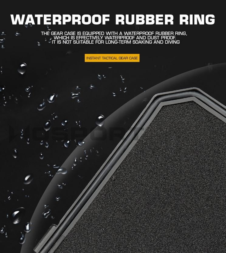 Waterproof Molle tactical gear case - TAN