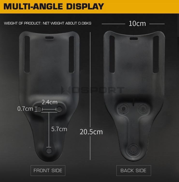 WST Lowered Belt Platform (Low Rise) for Holster - Tan