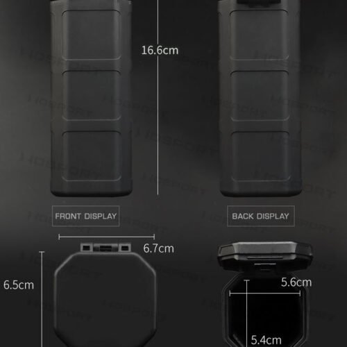 WST Tactical Storage Box, 16x6x6 cm - Black