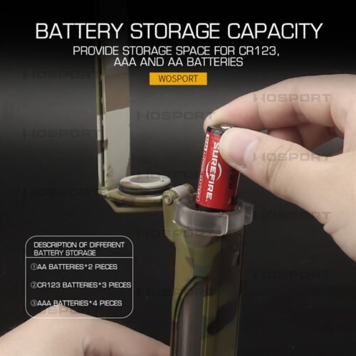 WST Tactical MOLLE Battery Storage Box - Green