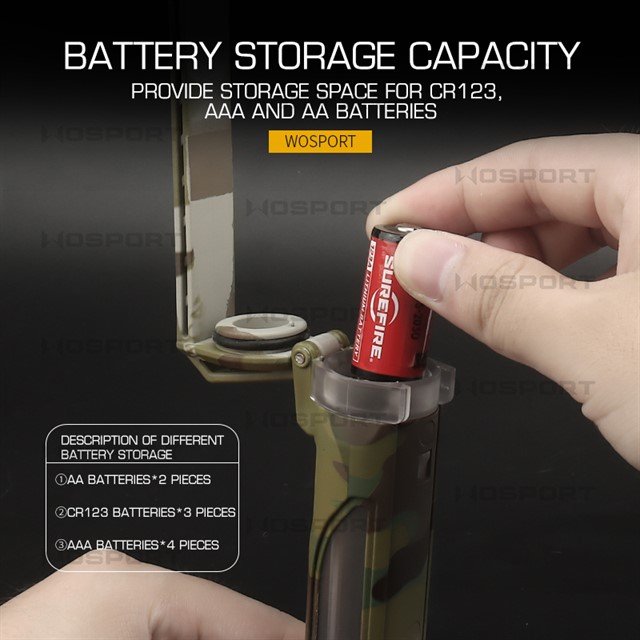 WST Tactical MOLLE Battery Storage Box - Tan