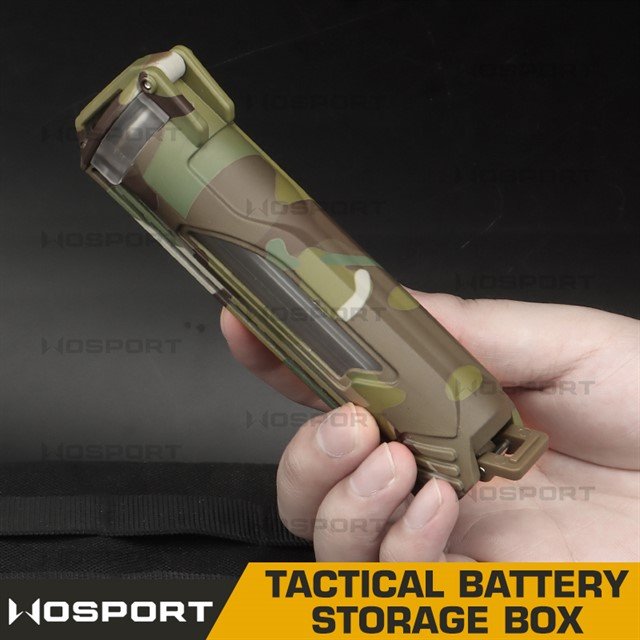 WST Tactical MOLLE Battery Storage Box - Tan