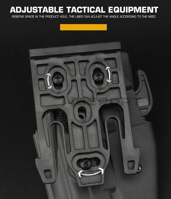 WST Quick Locking System Kit for QLS Holsters - Black