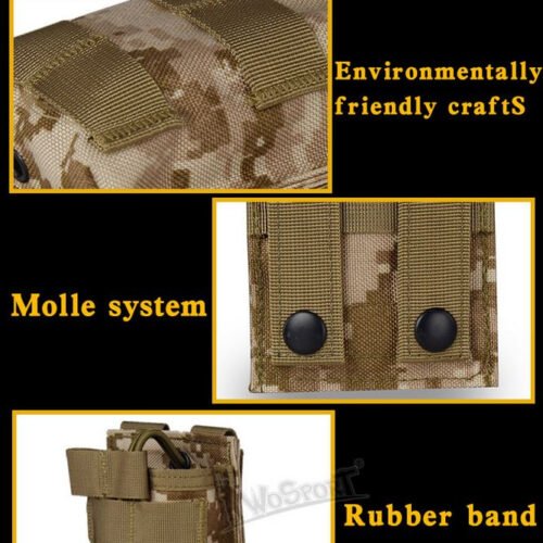 MOLLE Open Single M4 magazine storage bag/Pouch - Black
