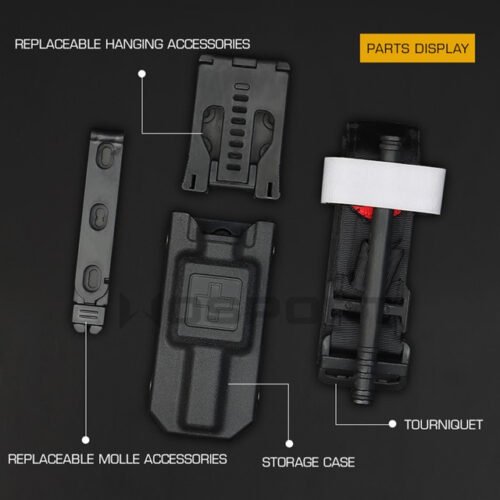 WST Molle Plastic Pouch and CAT Tourniquet (Dummy), Set  - MC