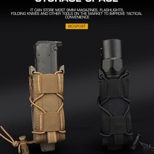 WST Tiger Type 9mm Magazine Molle Pouch - Coyote