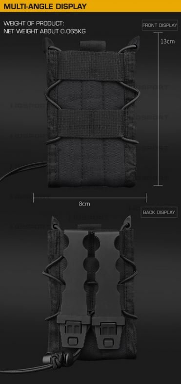 WST Tiger Type 5.56 Magazine Molle Pouch - Coyote