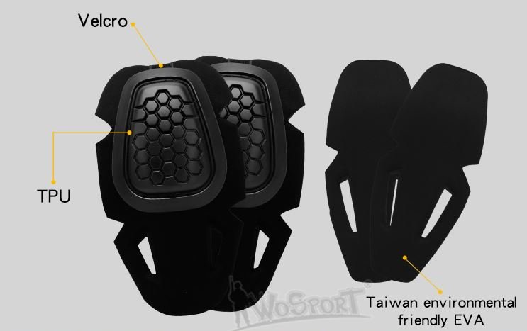 G4 Protective gear tactical Kneepads elbow pads set - Black