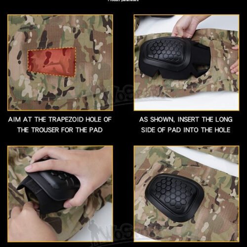 G4 Protective gear tactical Kneepads elbow pads set - Black