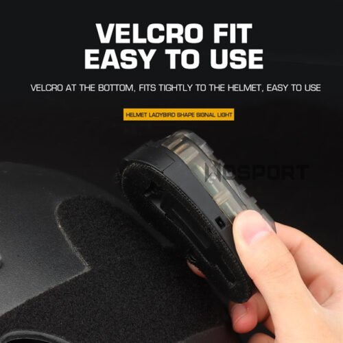 WST helmet signal light - TAN (red light)