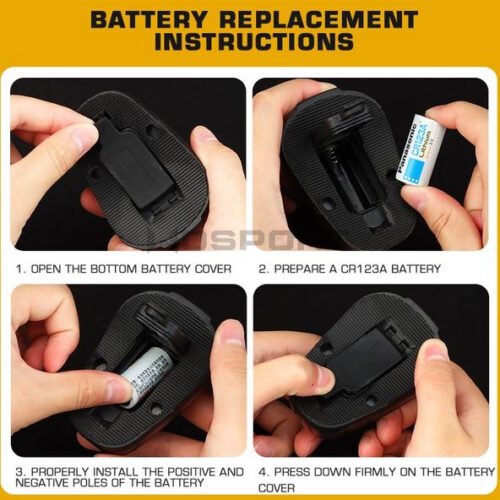 WST helmet signal light - TAN (red light)