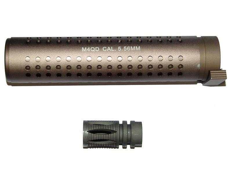 QD silencer 175 x 38 mm - TAN