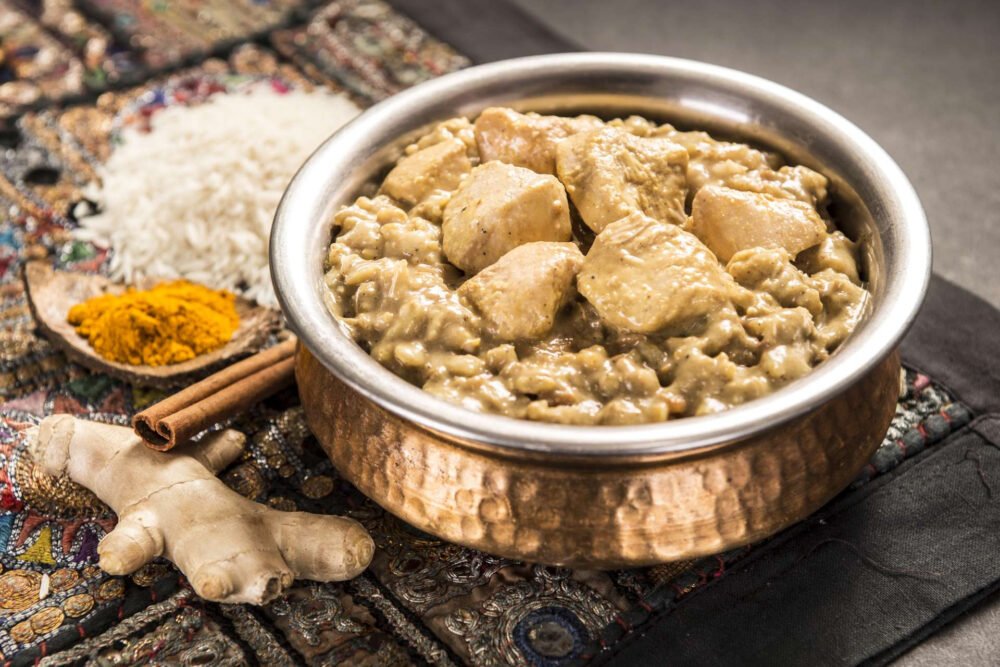 Chickem Korma with rice