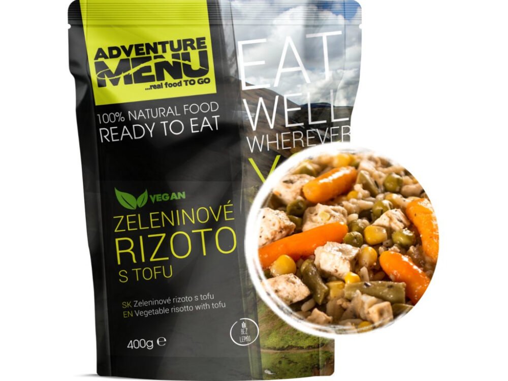 Vegetable risotto with tofu