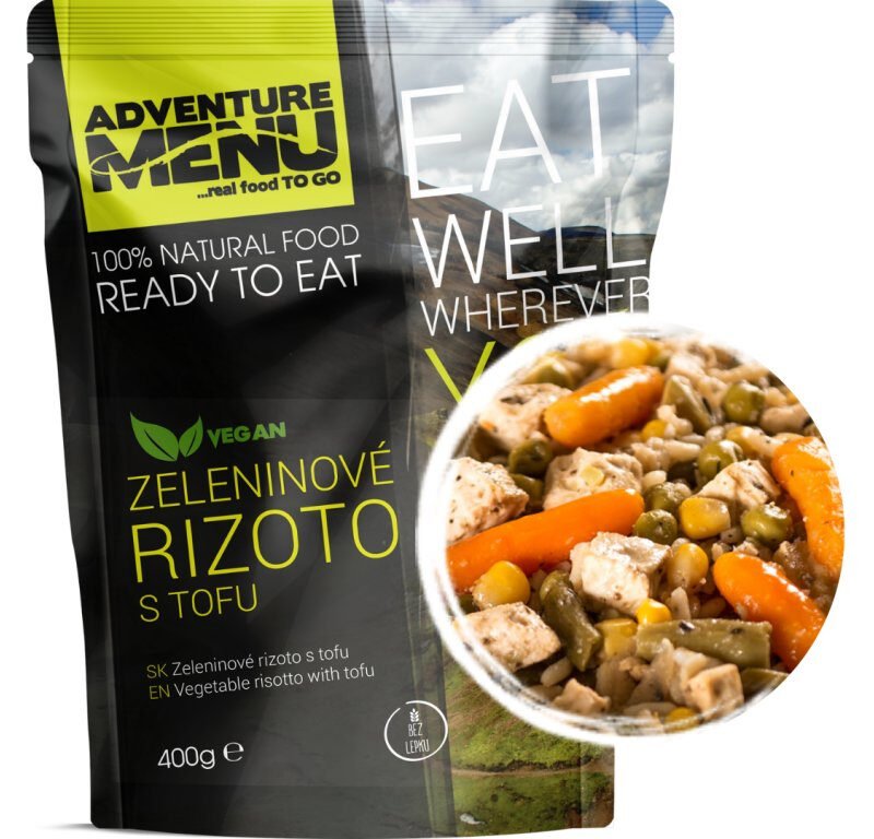 Vegetable risotto with tofu