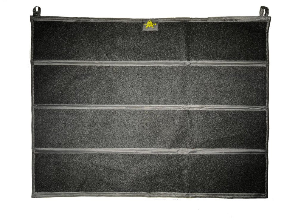 Patch panel for patches with Velcro 70x90cm - black