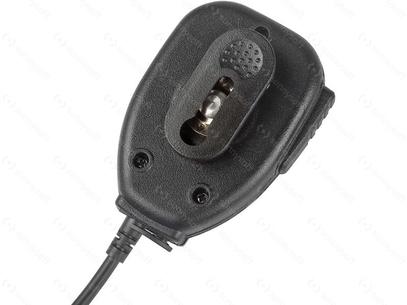 External Speaker with Mic for Baofeng Radios, Kenwood 2-pin - Black