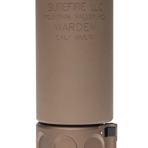 Angry Gun QD WARDEN BLAST Silencer (Full Markings), 14- mm (CCW) - Tan