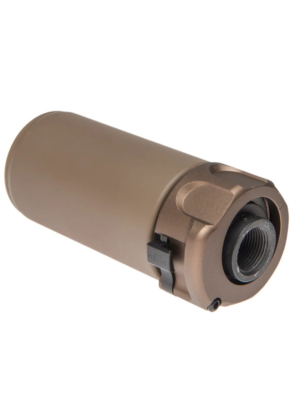Angry Gun QD WARDEN BLAST Silencer (Full Markings), 14- mm (CCW) - Tan