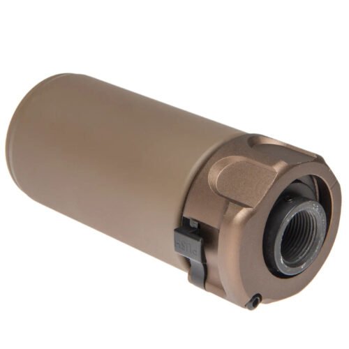 Angry Gun QD WARDEN BLAST Silencer (Full Markings), 14- mm (CCW) - Tan