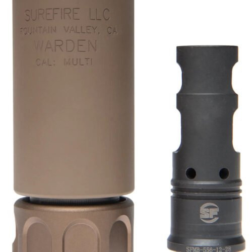 Angry Gun QD WARDEN BLAST Silencer (Full Markings), 14- mm (CCW) - Black