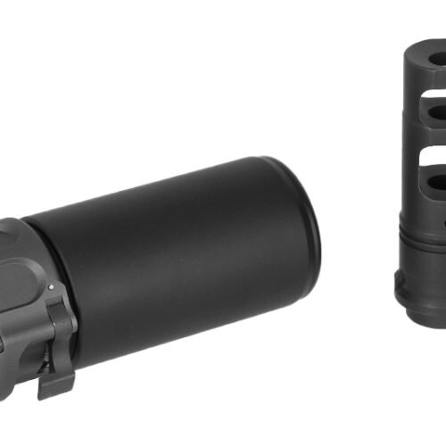 Angry Gun QD WARDEN BLAST Silencer (Full Markings), 14- mm (CCW) - Black