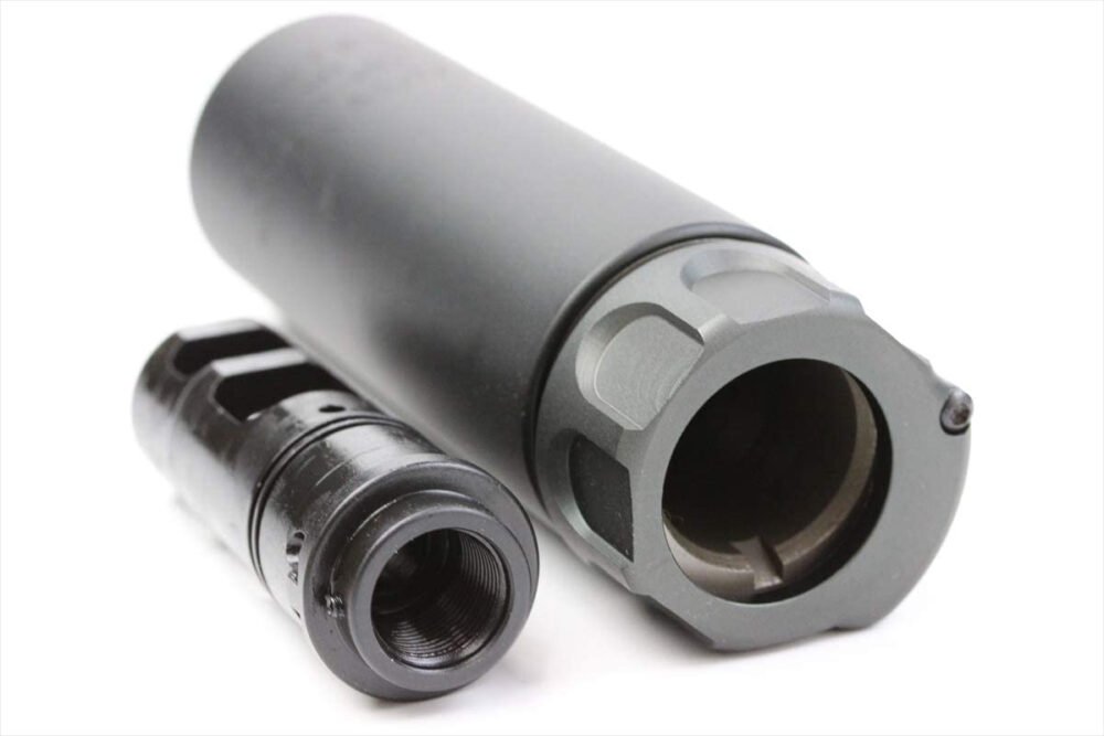 Angry Gun QD Mini SOCOM556 Silencer (Full Markings), 14- mm (CCW) - Black