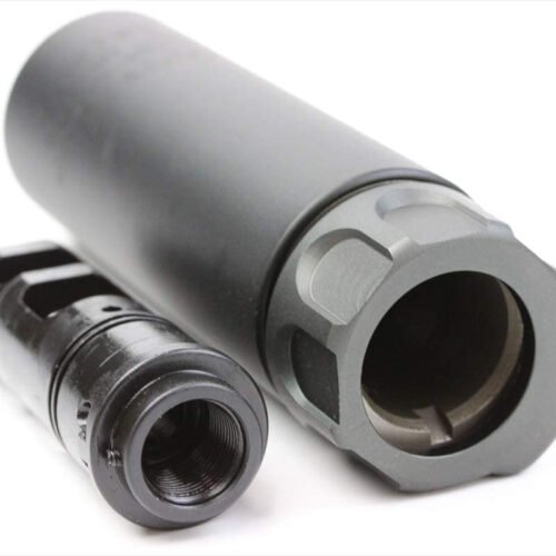 Angry Gun QD Mini SOCOM556 Silencer (Full Markings), 14- mm (CCW) - Black