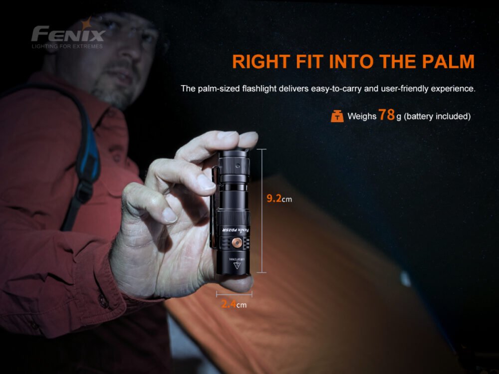 LED Rechargeable EDC flashlight Fenix PD25R